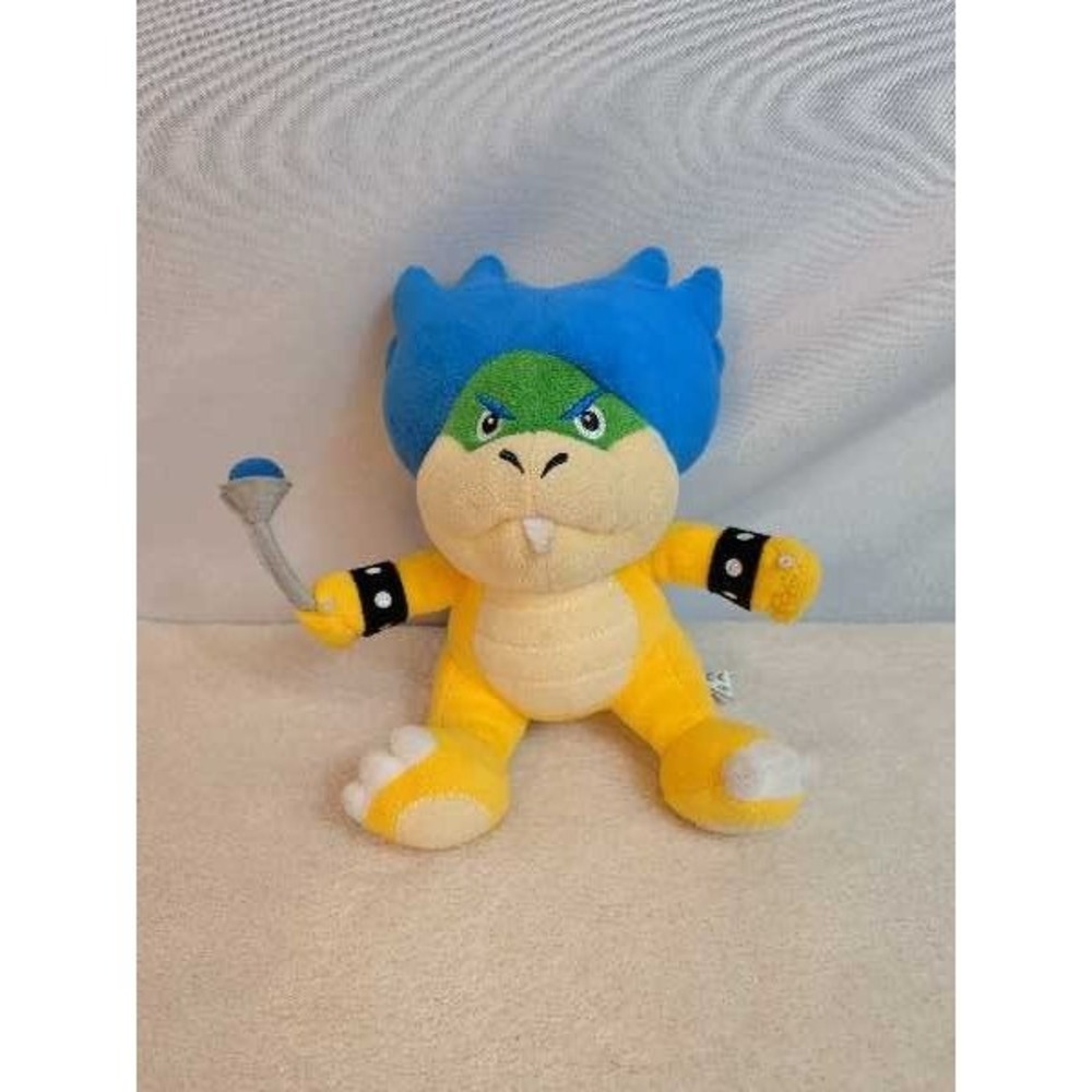 Super Mario Bowser Jr. Plush‎ Toy Stuffed Animal Blue Hair Yellow 2014